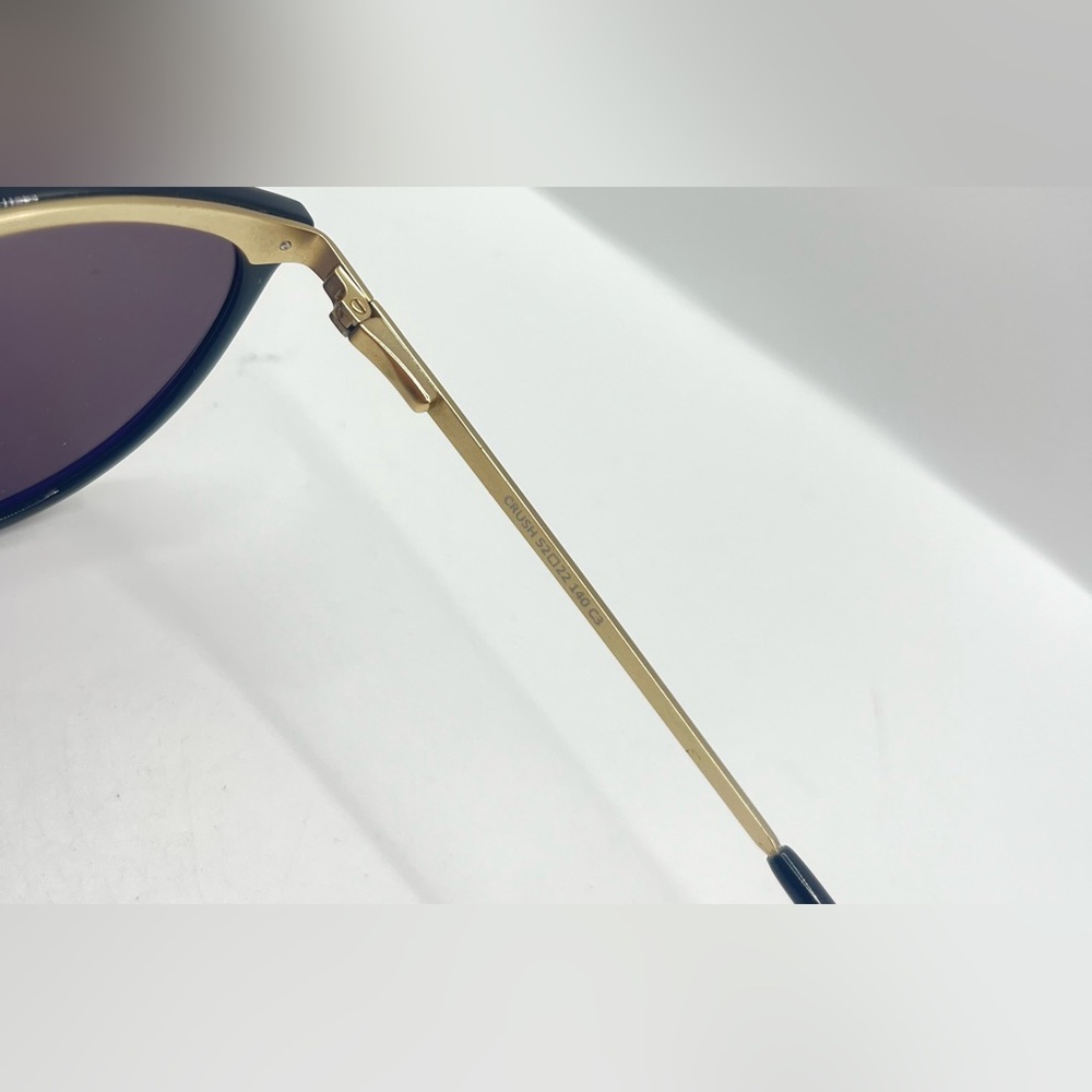 Eyebuydirect Crash Black Gold Oval Sunglasses Frames Only - Picture 7 of 8
